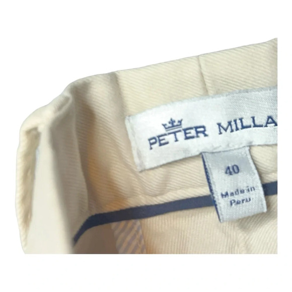 Peter Millar Men's Pilot Flat Front Chino Pant in Stone. Sz: 40 - Picture 6 of 10